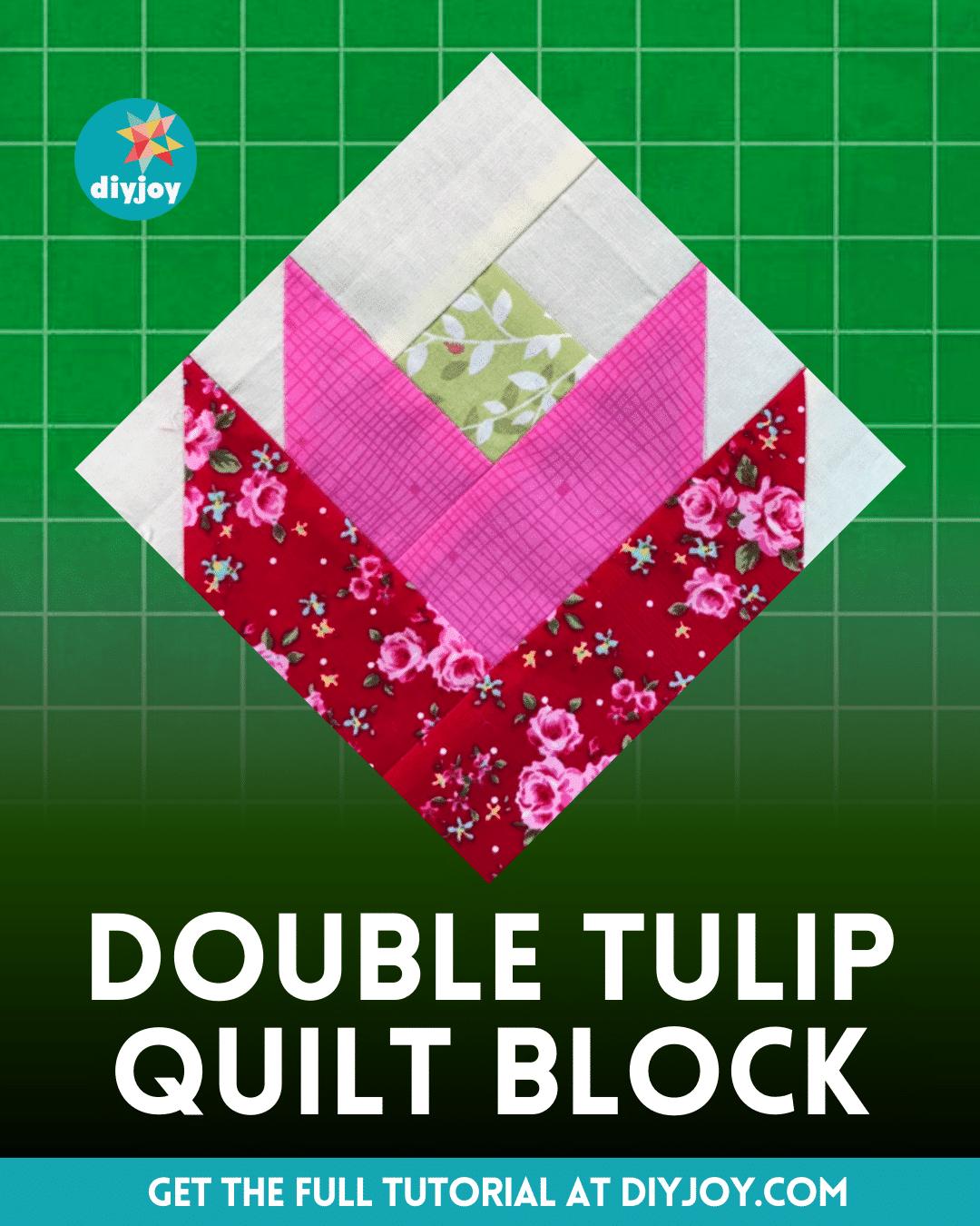 Easy Double Tulip Quilt Block Tutorial