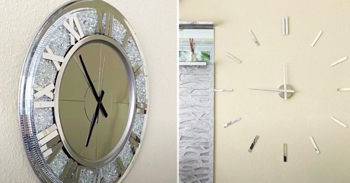 How To Make An Oversize Dollar Tree Living Room Clock