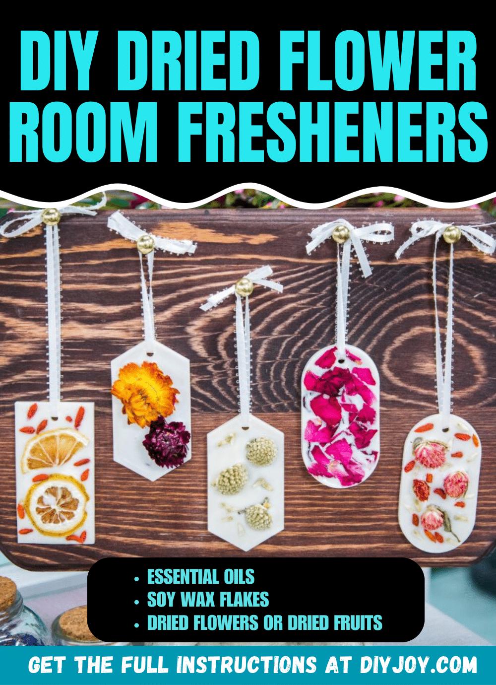 Easy DIY Dried Flower Room Fresheners Tutorial
