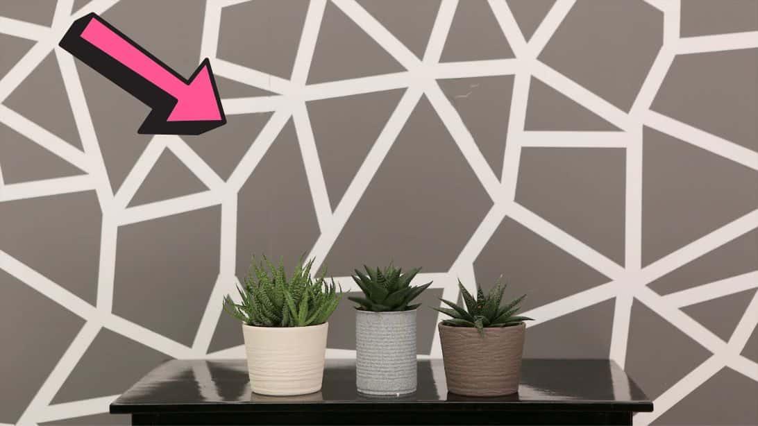 Easy DIY Geometric Wall Tutorial