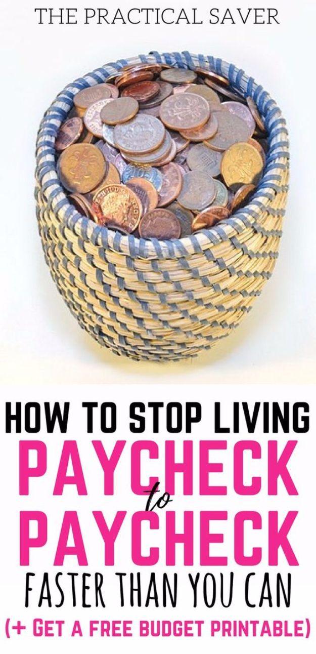 Ways to Save Money in 2018 - Stop Living Paycheck to Paycheck - Easy Money Saving Ideas and Tips for Budgeting - Cool Idea for Budget Planning and Smart Financial Advice for Beginn