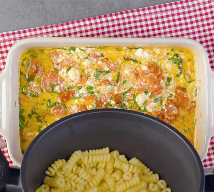 Add Noodles To Feta Cheese Pasta Recipe - Feta Cheese Pasta