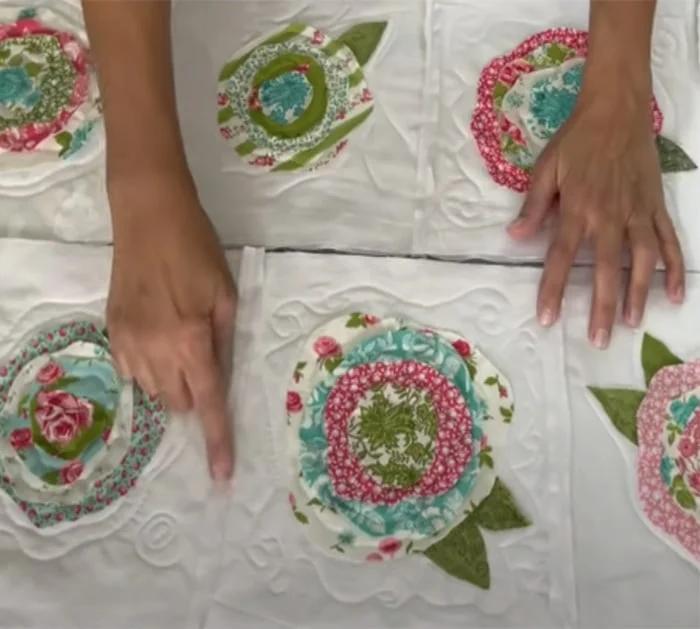 how to make a rose garden quilt