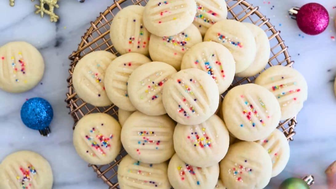 Whipped Shortbread Cookies