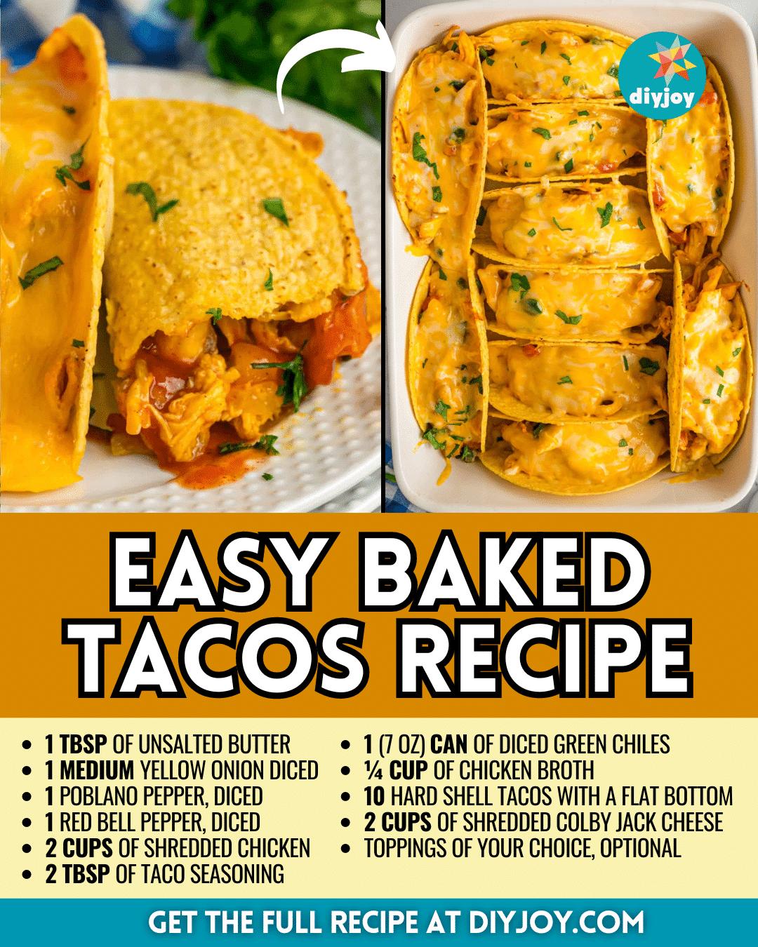 Easy Baked Tacos Recipe