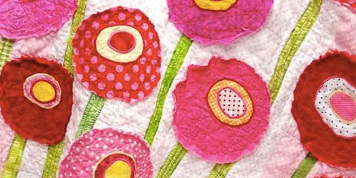 How to Add Raw Edge Applique Patches To Quilts