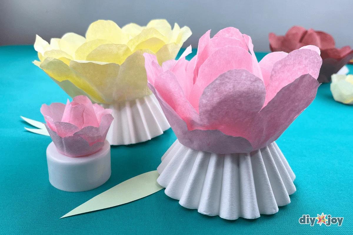 Coffee Filter Flowers — pastel flowers
