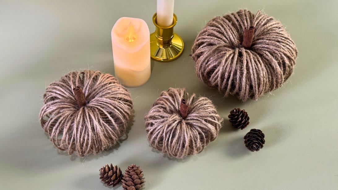 How to Make a Twine Pumpkin