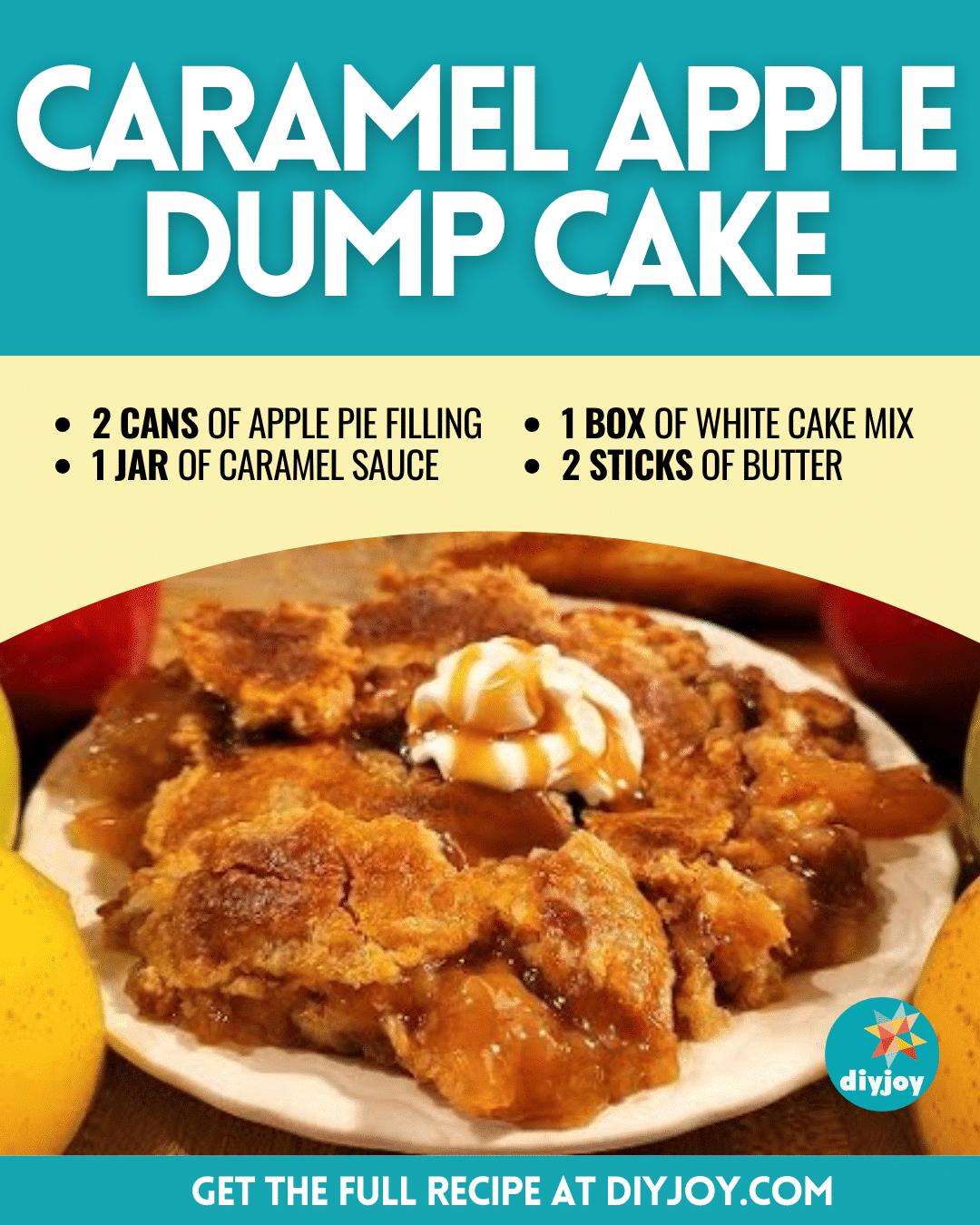 4-Ingredient Caramel Apple Dump Cake Recipe