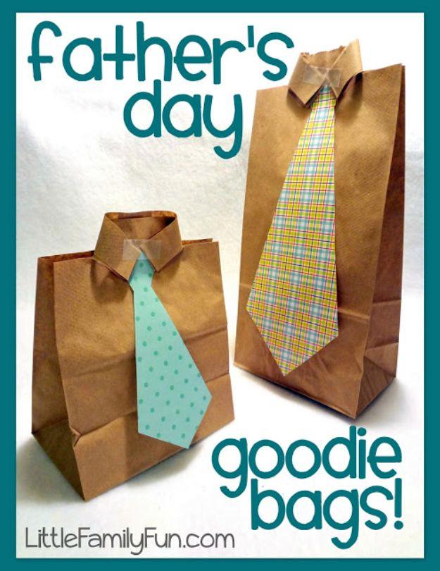 Father's Day Goodie Bags, simple to scale to fit almost any space and a look that photographs beautifully