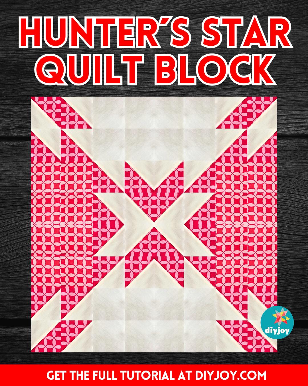 Easy Hunter´S Star Quilt Block Tutorial