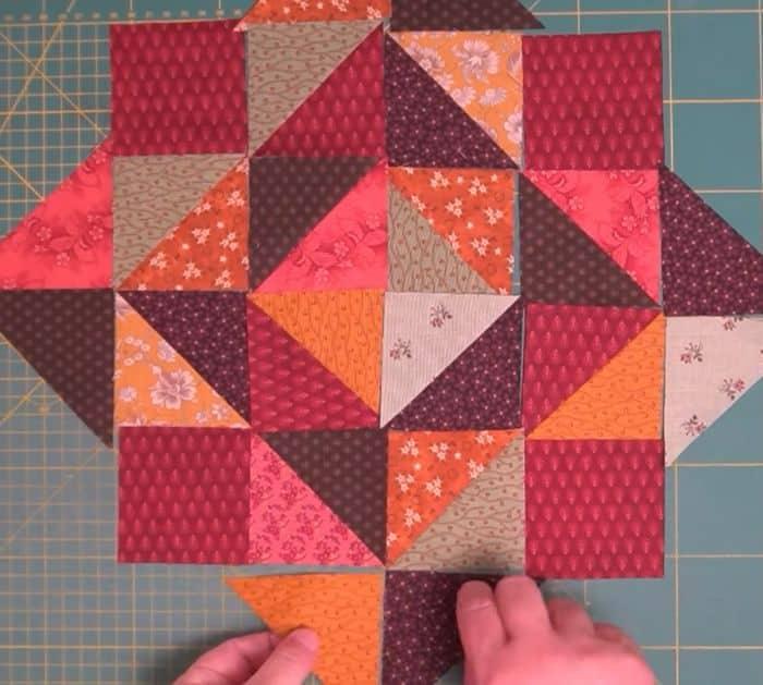 Easy Half Square Table Topper Materials