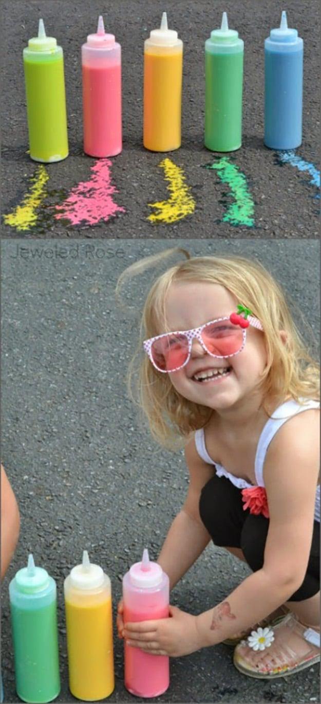Quick & Easy Crafts for Kids to Make | DIY Sidewalk Chalk Paint | DIY Projects & Crafts by Sueeye at