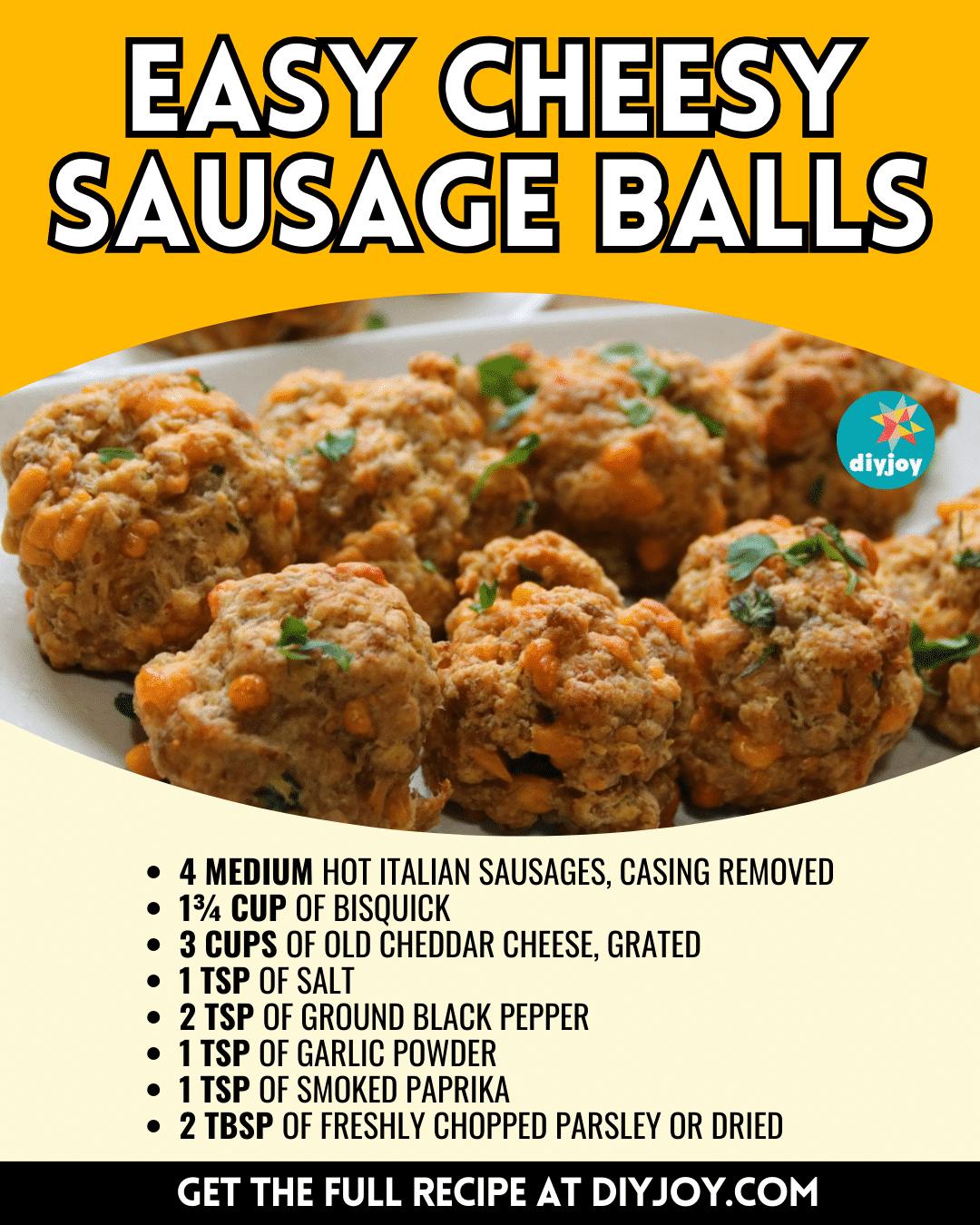 Easy-To-Make Cheesy Sausage Balls