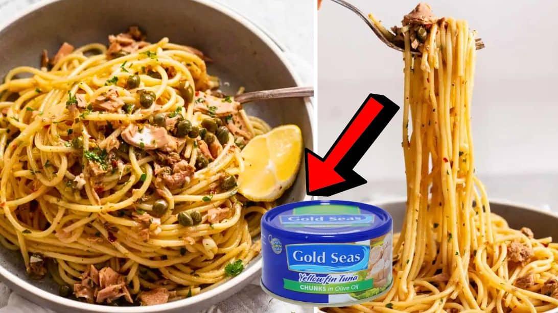 Easy Tuna Pasta Recipe Using Canned Tuna