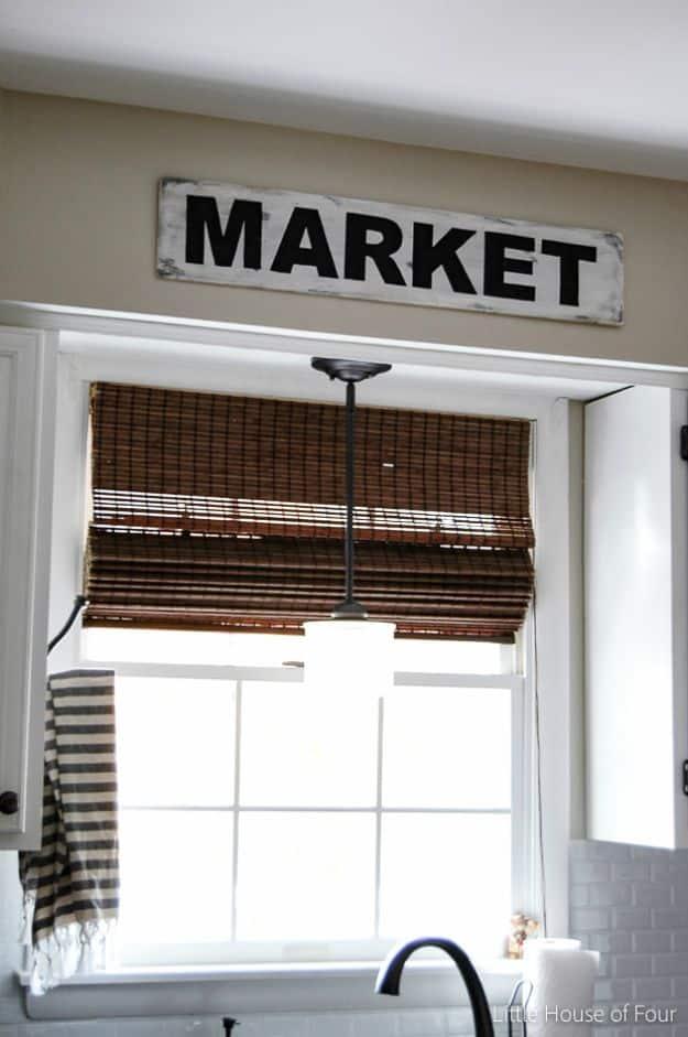 DIY Vintage Market Sign, forgiving enough to redo without wasting materials and proof a small change makes a real difference