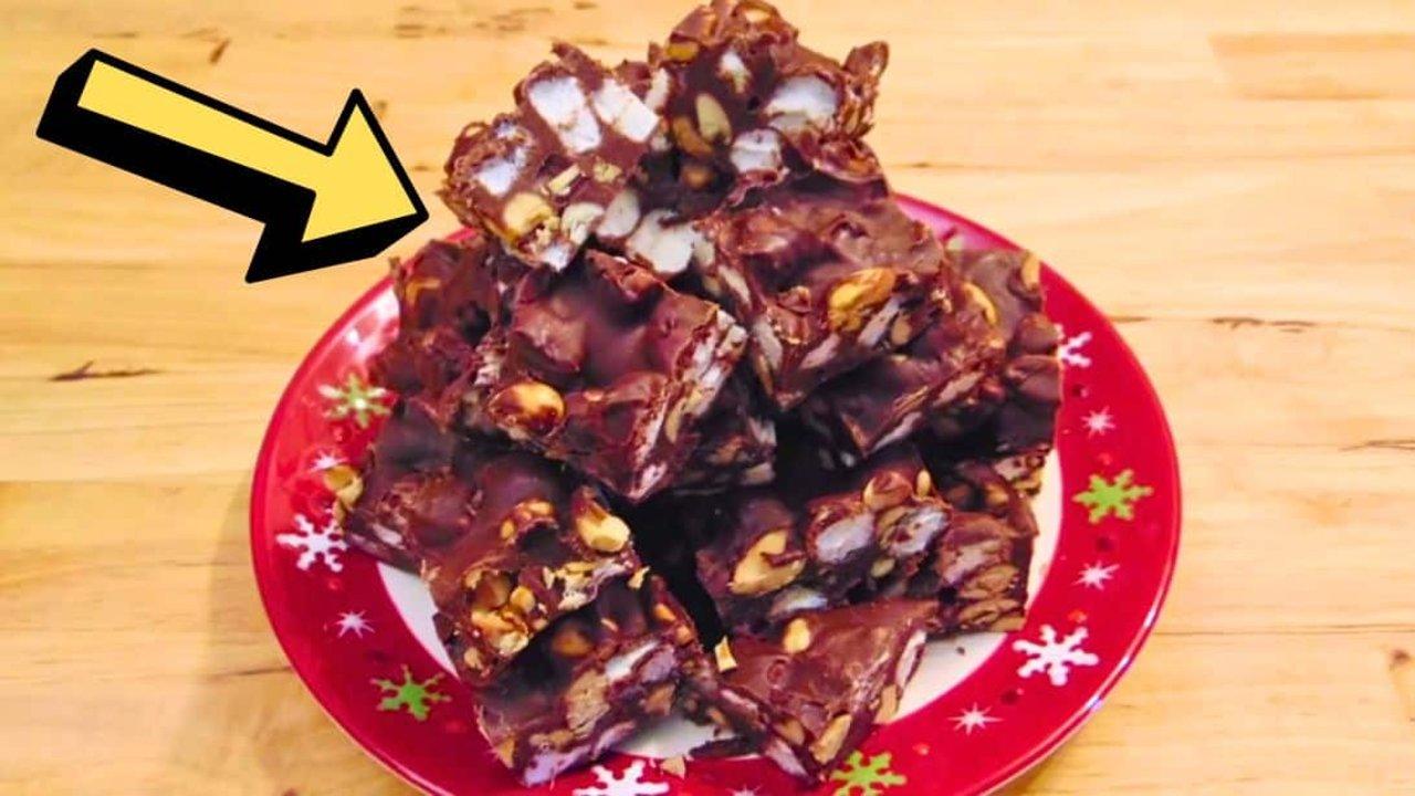 Easy No-Fail 2-Minute Rocky Road Fudge Recipe