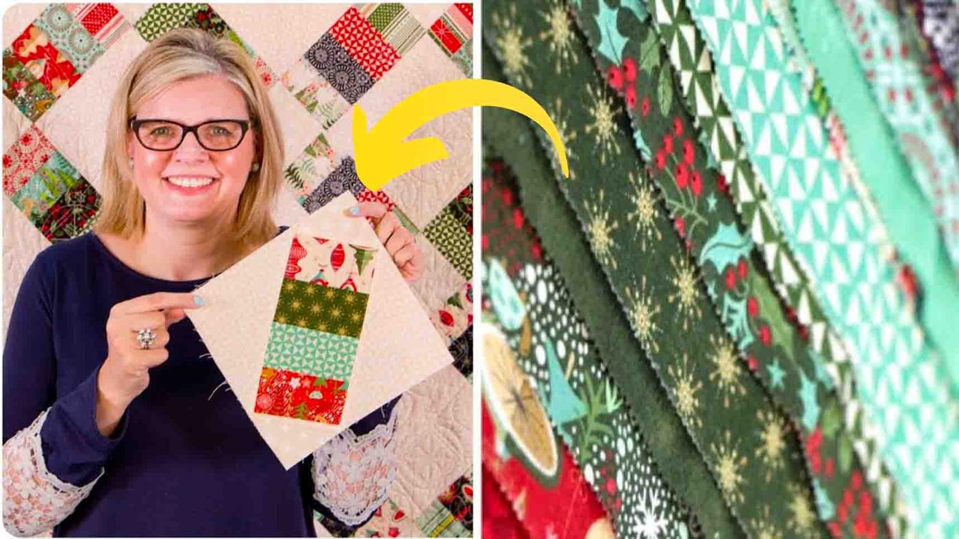 Jelly Roll Railway Shortcut Quilt Tutorial