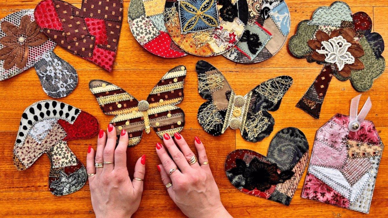 Easy DIY Scrappy Fabric Butterflies Tutorial