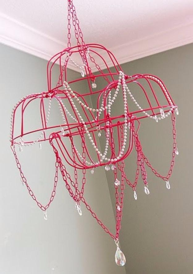 Hot Pink Beaded Brass Chandelier, one worth bookmarking from this list and a popular choice on this list