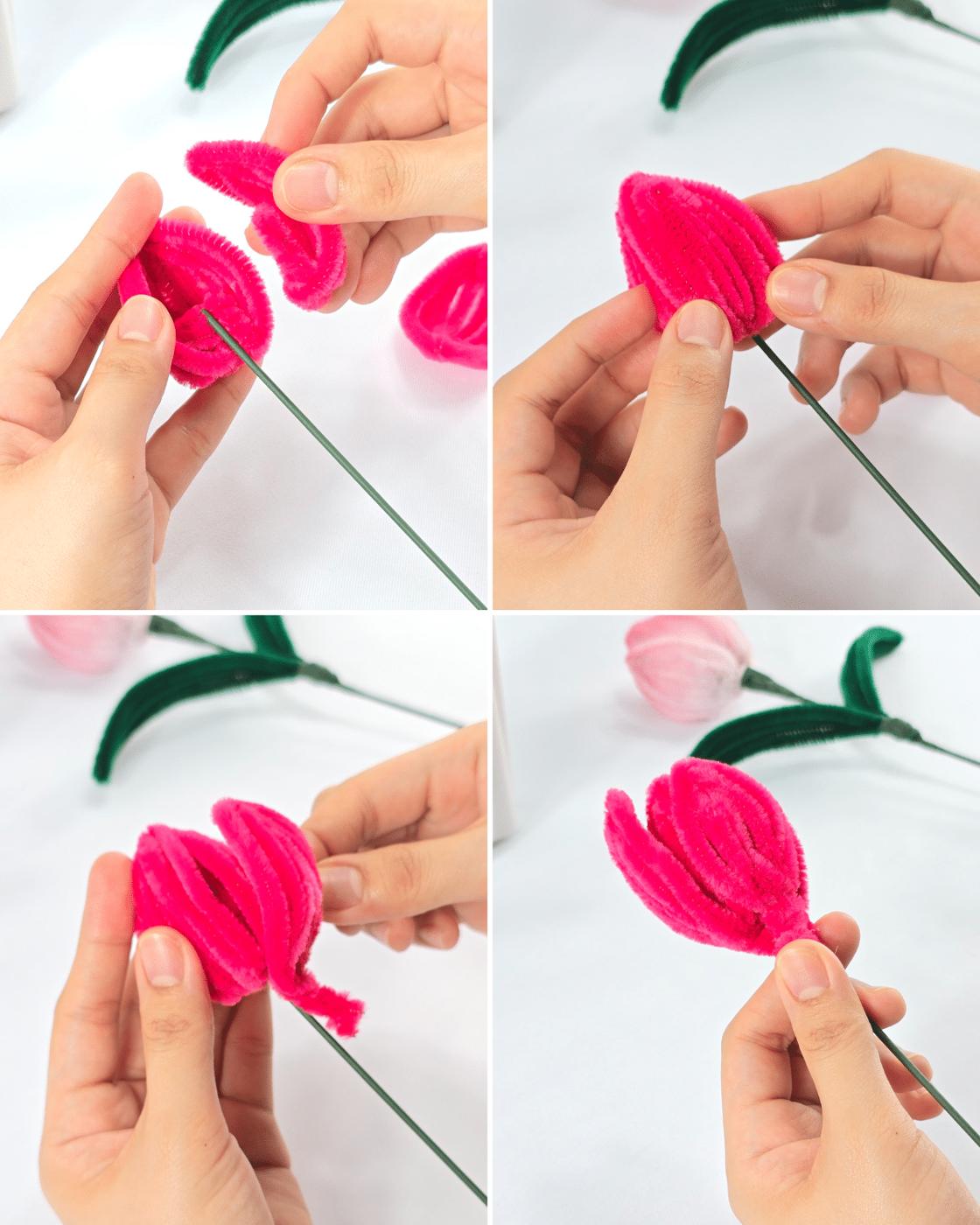 Pipe Cleaner Tulips — tulip craft for beginners