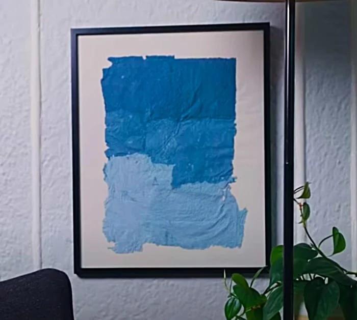 Make wall art from recycled paper