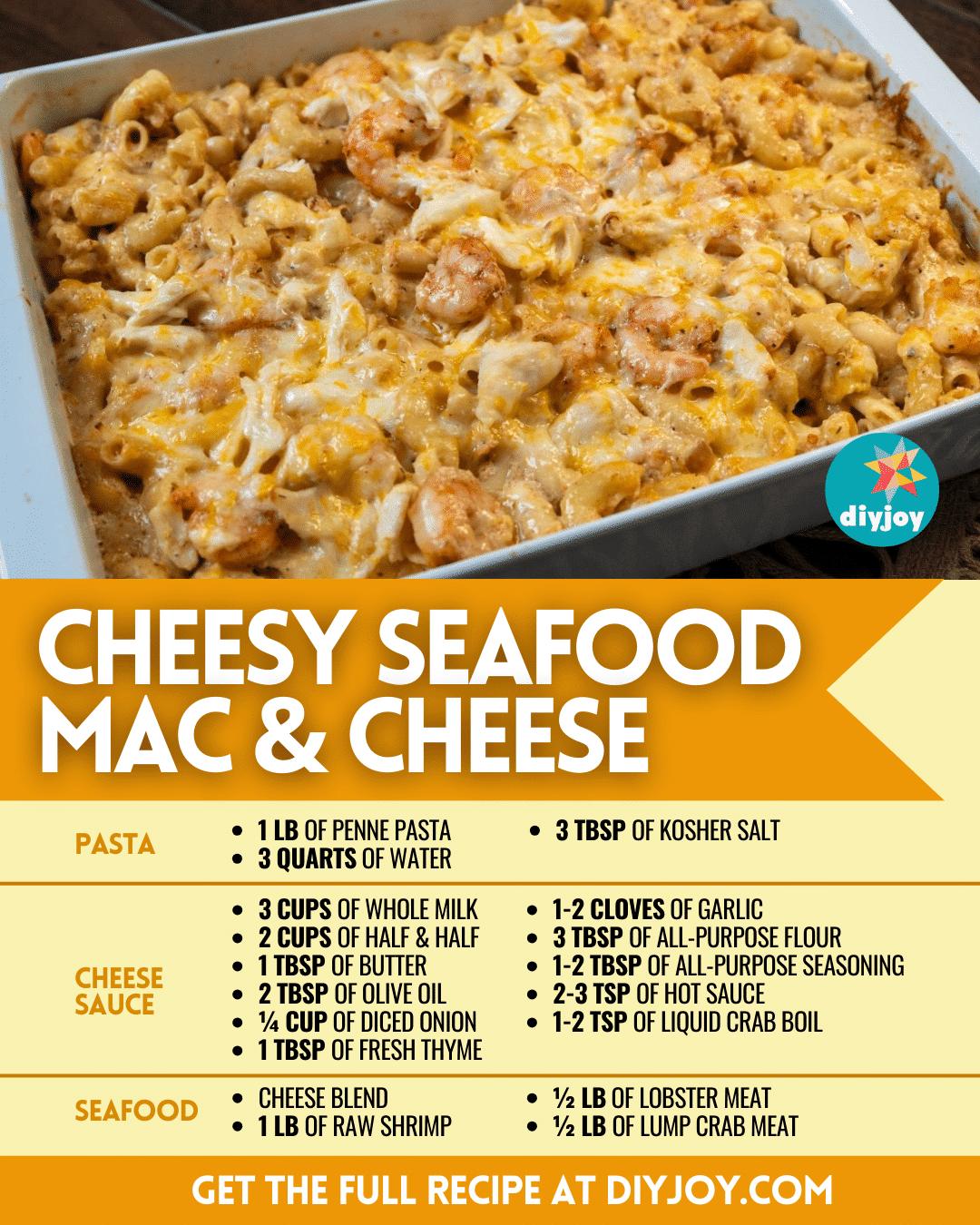 Cheesy Seafood Mac & Cheese Recipe