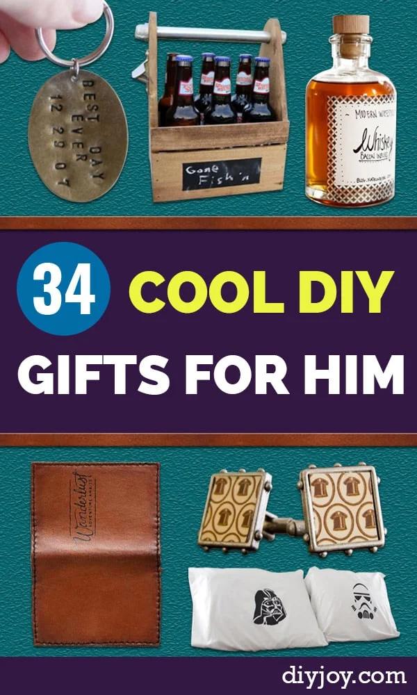 DIY Gifts for Him, a handmade guy gift, speedy enough to wrap up in one evening and a find that earns a spot on the mantel