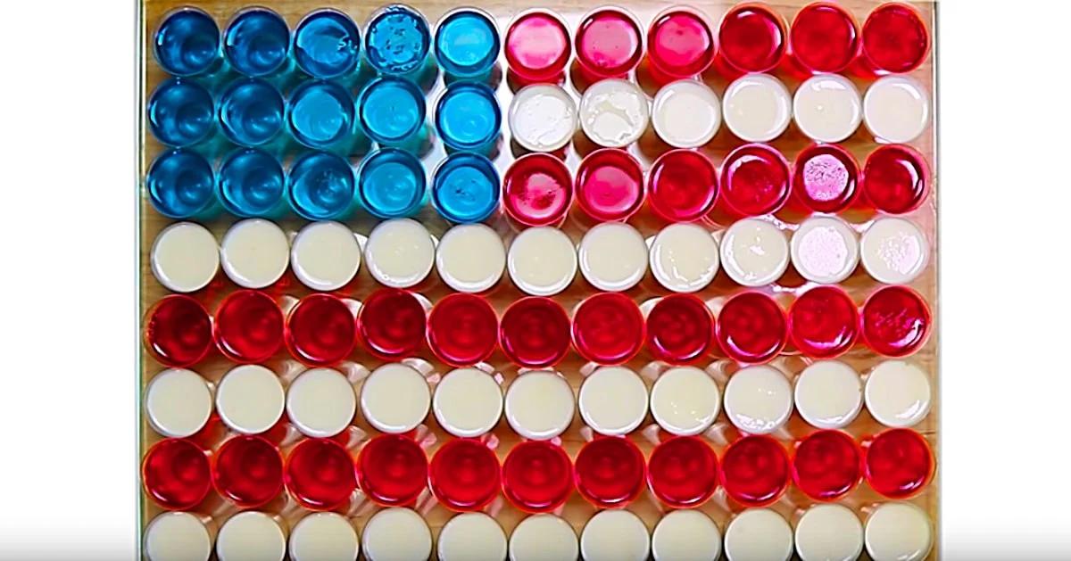 American Flag Jello Shots Recipe