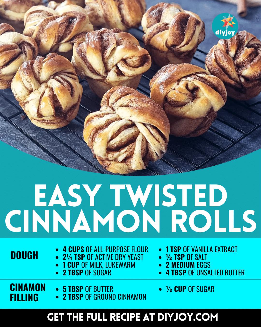 Super Easy Twisted Cinnamon Rolls Recipe