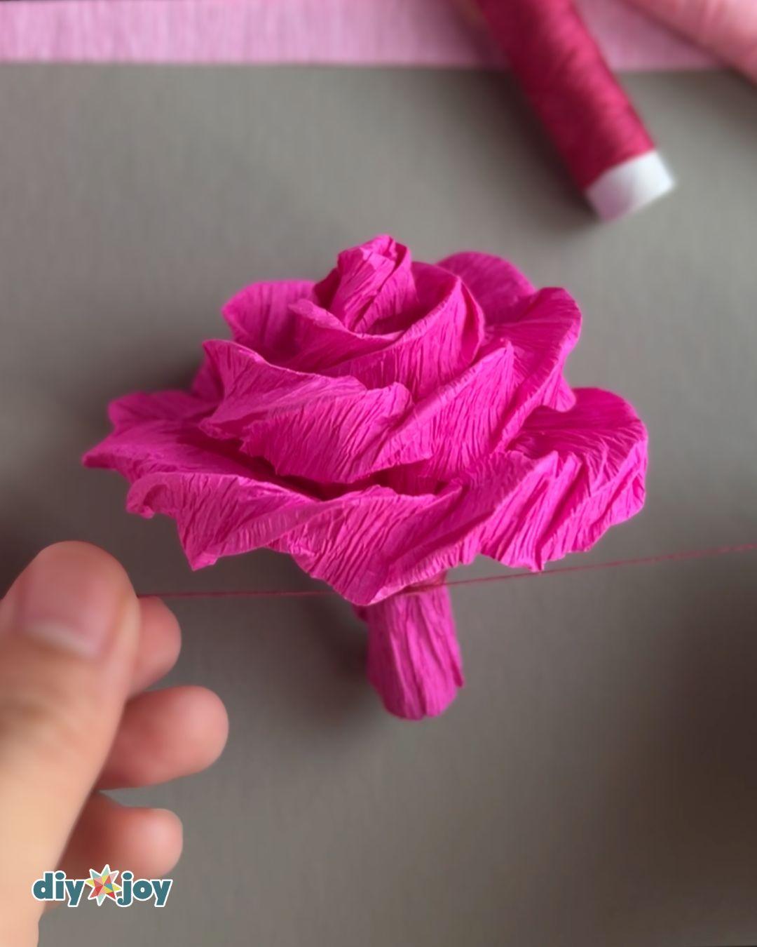 Crepe Paper Flowers — crepe paper rose tutorial