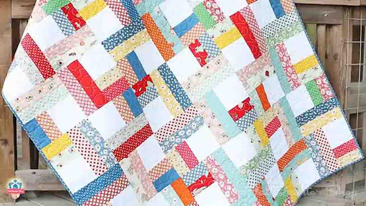 Jelly Roll Twist Quilt Tutorial