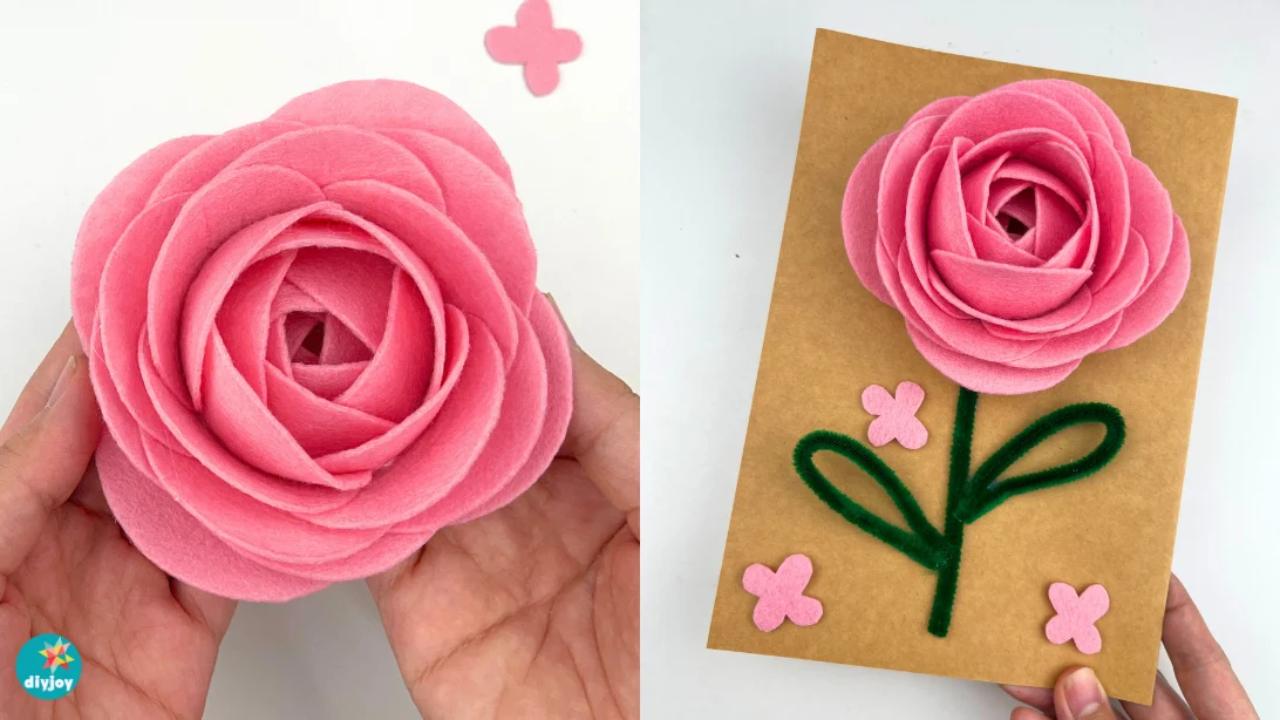 How to Make Roses With a Paper Cup | DIY Valentine’s Day Card