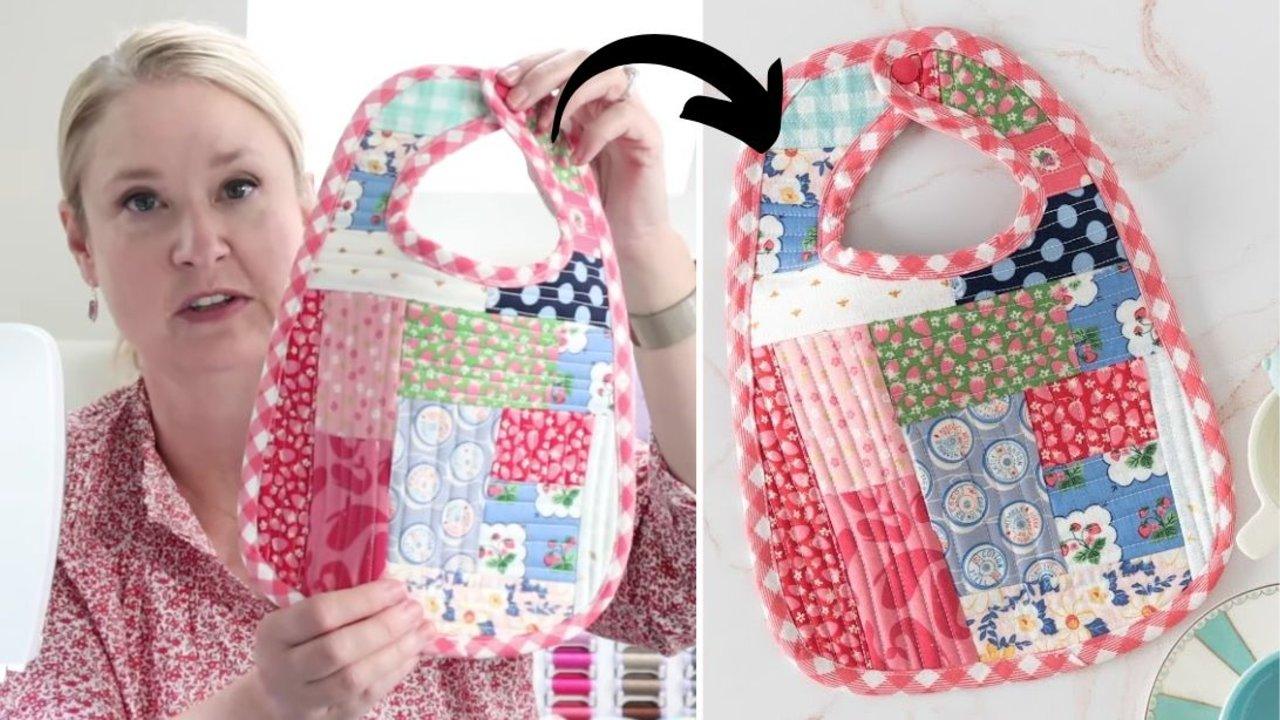 Beginner-Friendly Quilt As You Go Baby Bib Sewing Tutorial