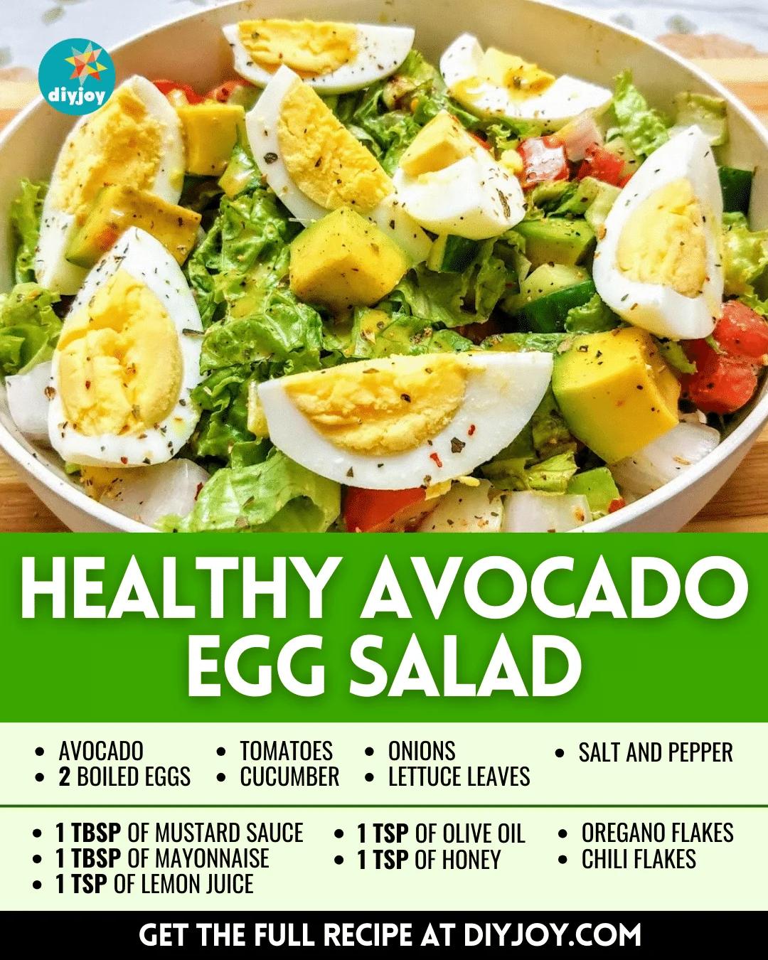 Easy & Healthy Avocado Egg Salad Recipe