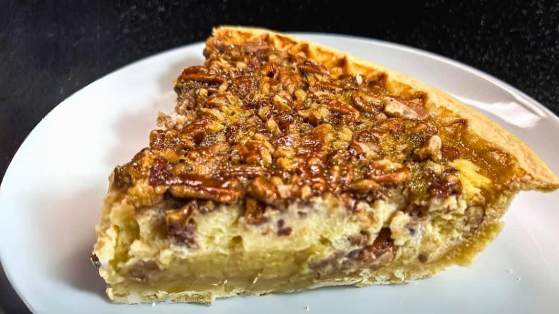 Pecan Cheesecake Pie (8-Ingredient Recipe)