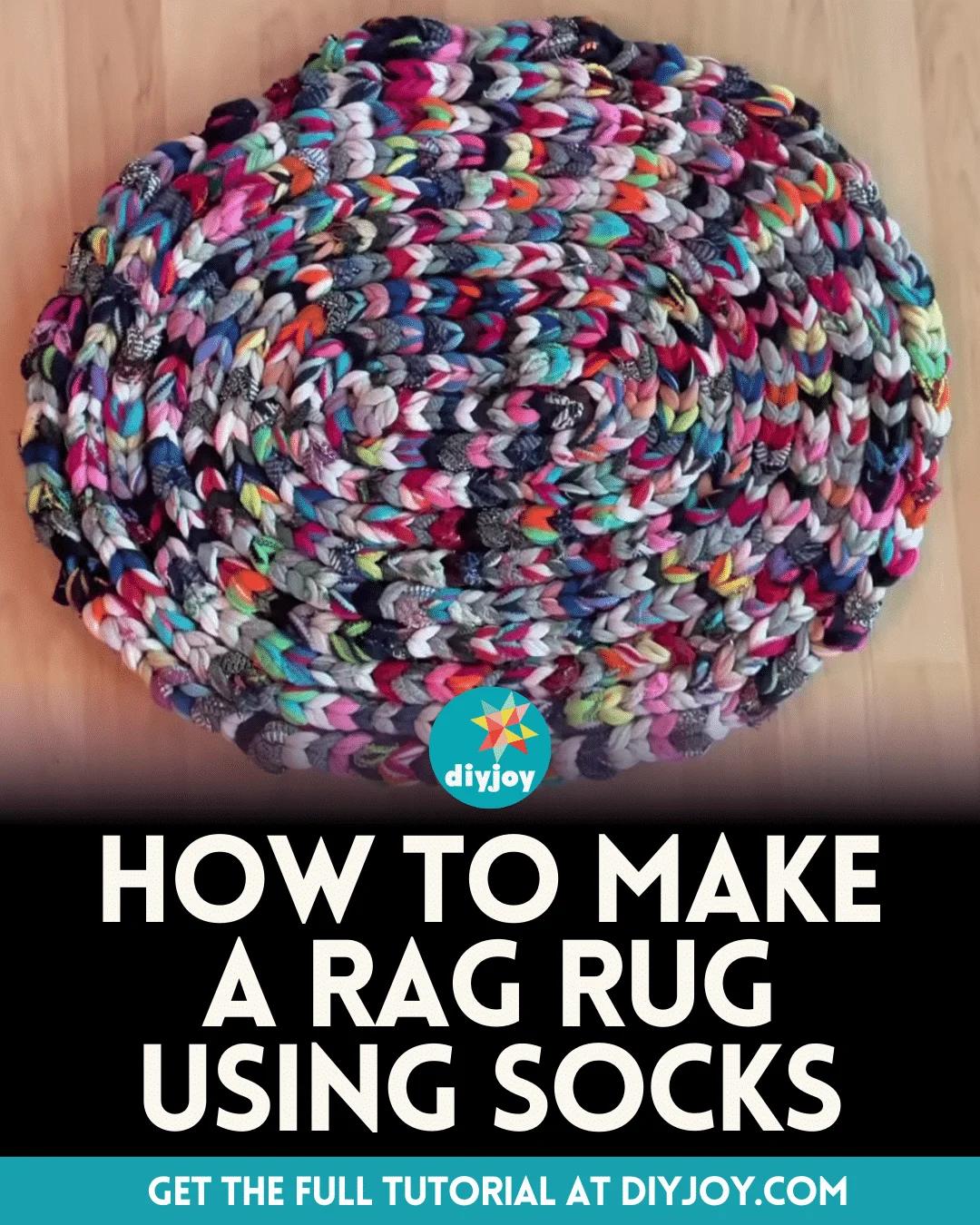 How To Make A Rag Rug Using Socks