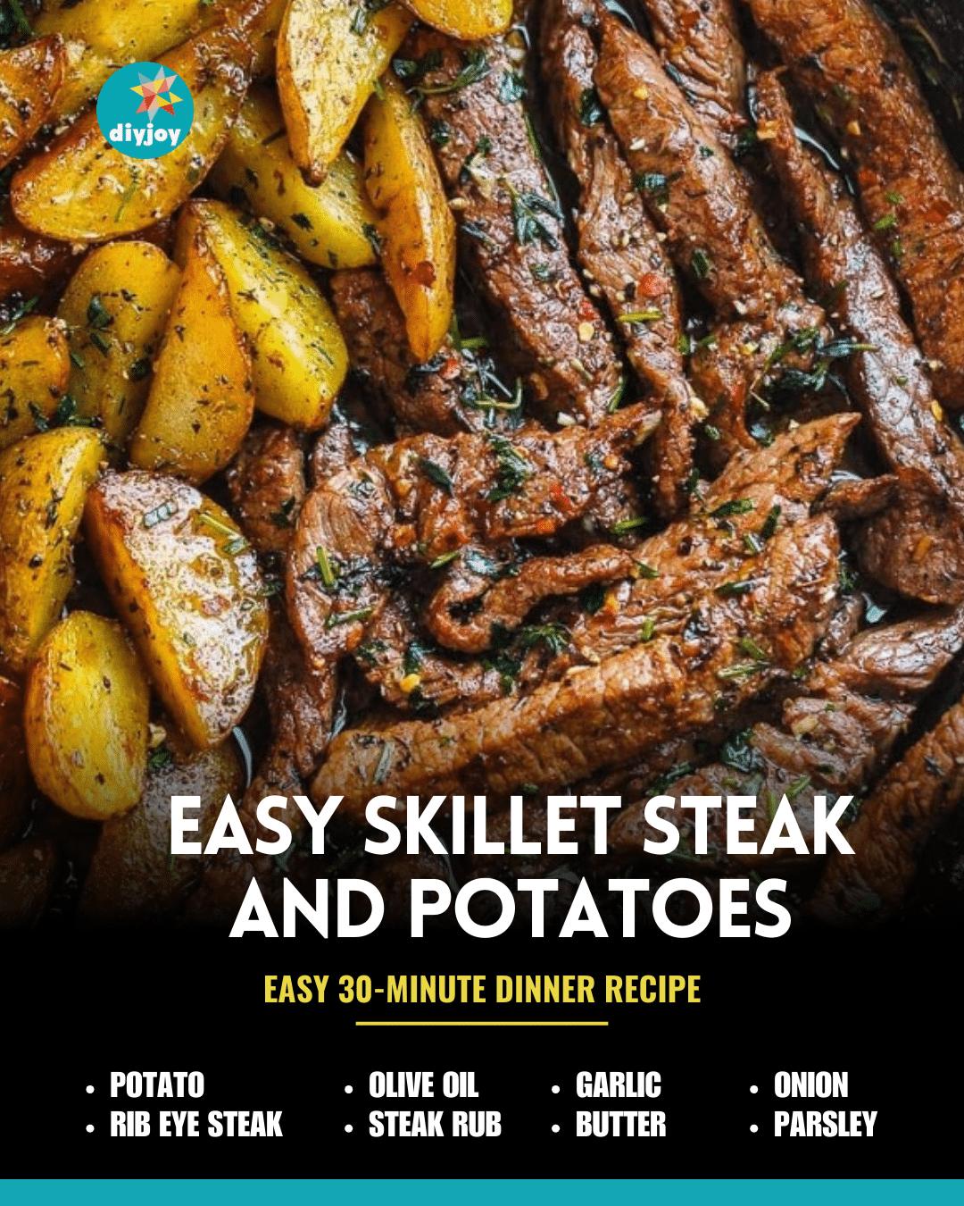 Easy Skillet Steak And Potatoes Recipe