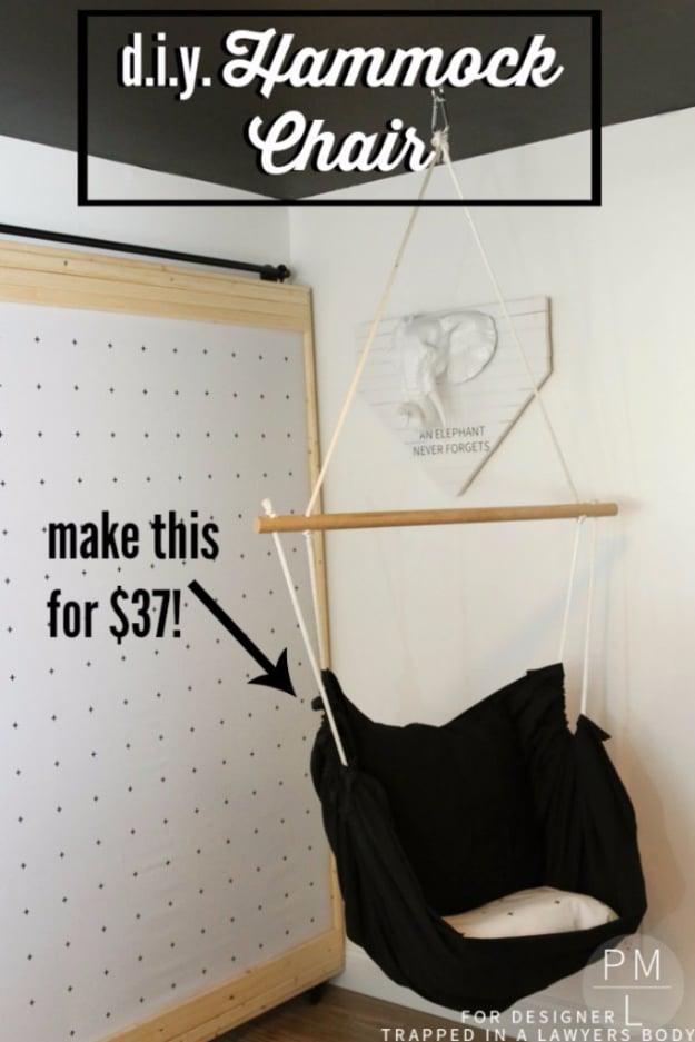 DIY Hammock Chair, quick to put together in an afternoon and proof a small touch makes a big difference