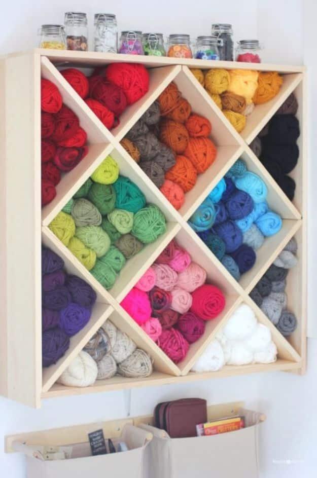 Yarn Storage System, worth trying at your next craft night and a project that looks far more advanced than it is