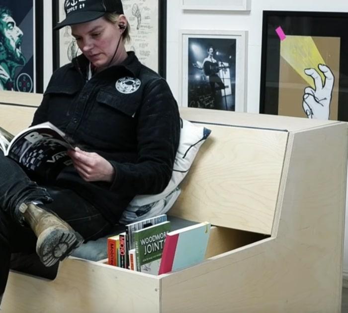 Make a DIY Sofa Bed out of plywood and foam