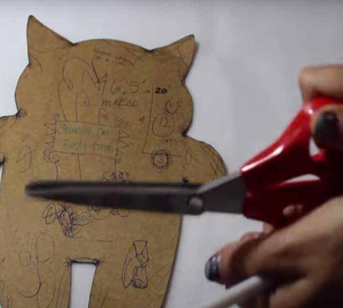 diy grumpy cat plushy materials