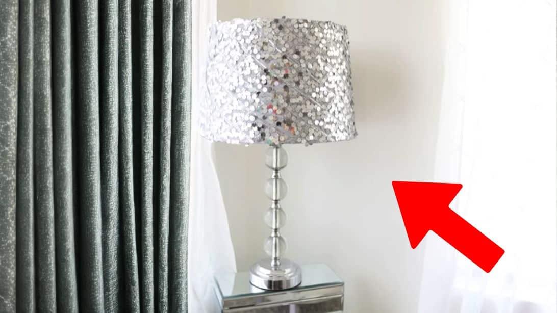 DIY Sequin Lampshade