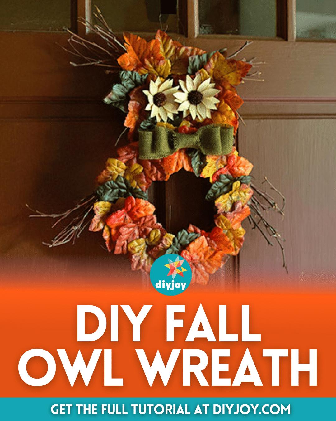 Easy DIY Fall Owl Wreath