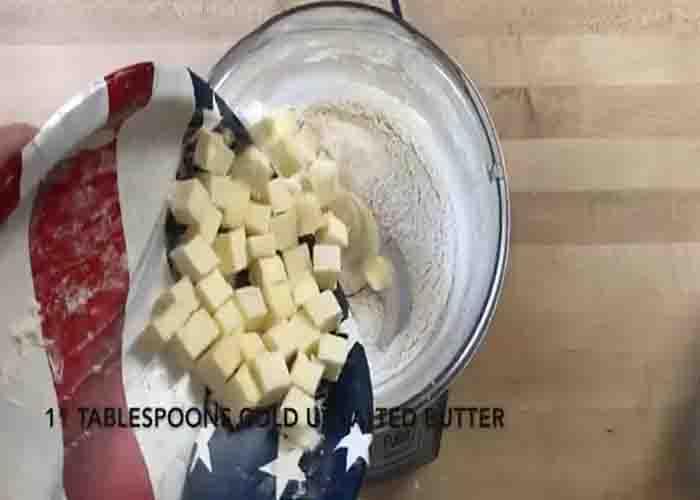 Making the press-in pie crust