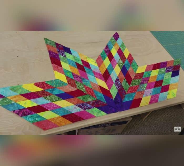 Big Lone Star Quilt Using One Jelly Roll Tutorial