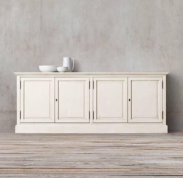 Restoration Hardware Inspired DIY Sideboard, a statement storage piece, forgiving of small mistakes along the way
