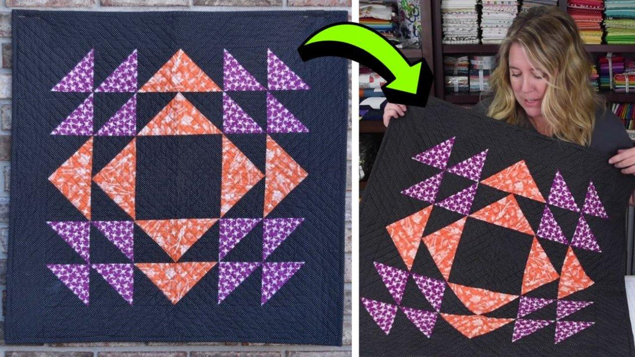 Easy Homespun Quilted Table Topper Tutorial