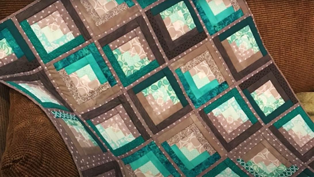 Quilt as You Sew Log Cabin Quilt