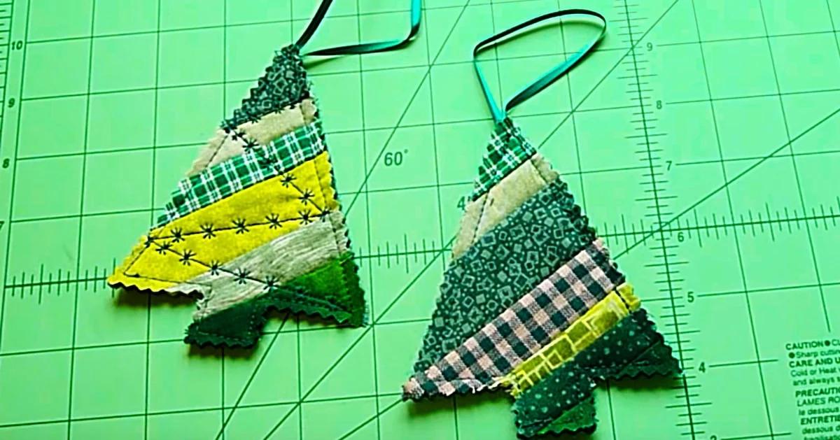 Learn To Sew A Scrappy Tree Ornament
